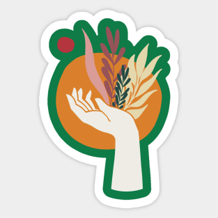 Hand & Sun #3 Sticker